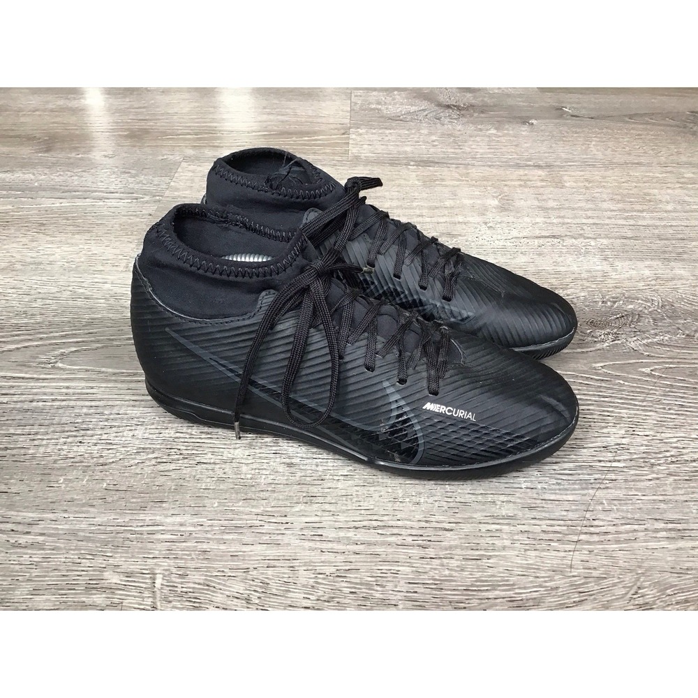 Nike Youth Size 5.5 Mercurial Superfly 9 Club IC Mid Shadow DJ5962-001 Soccer